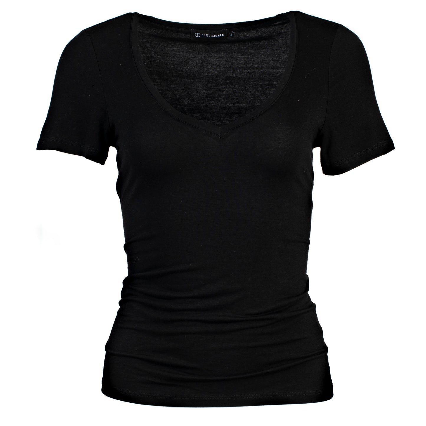Ruth - V-neck Tee - Black