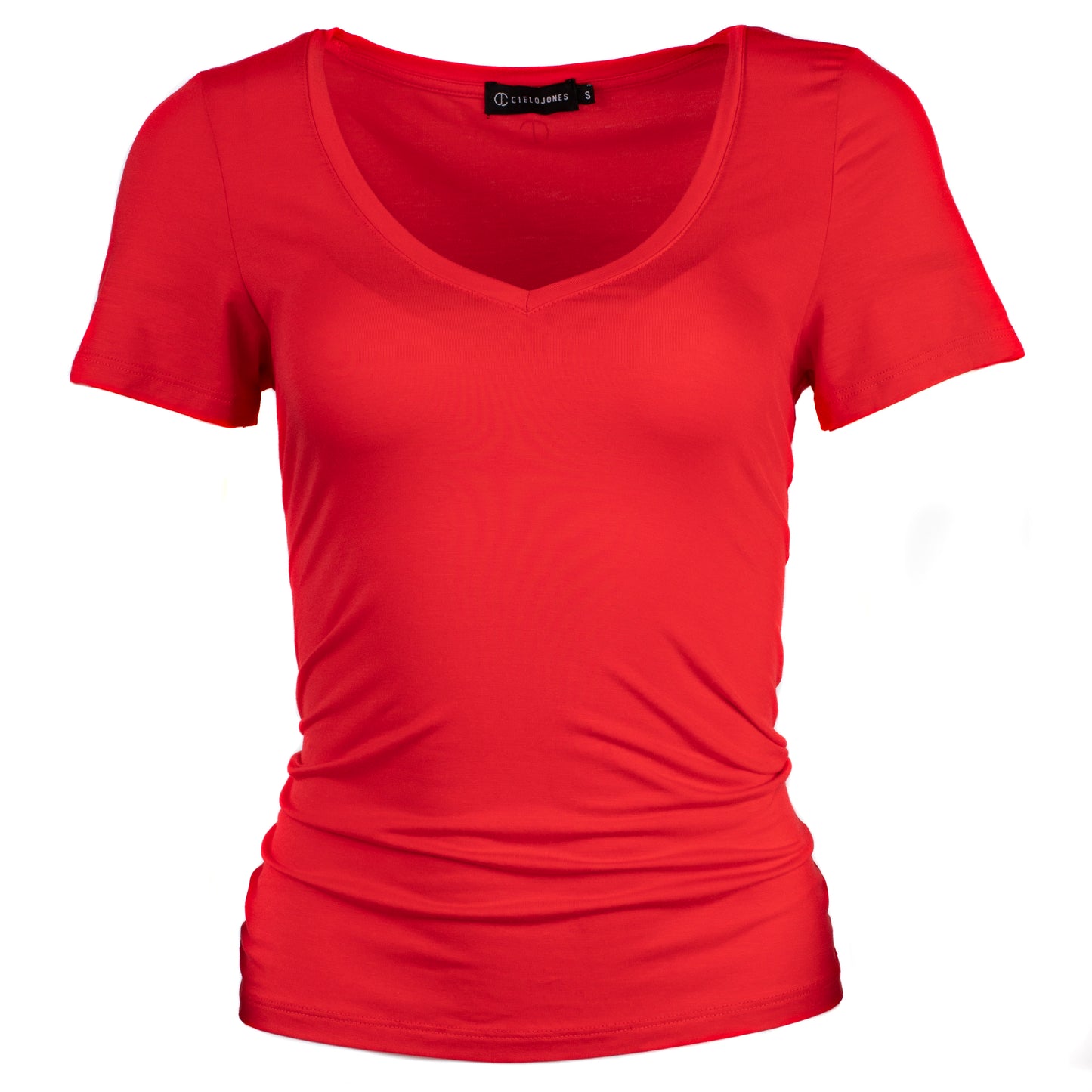 Ruth - V-neck Tee - Red