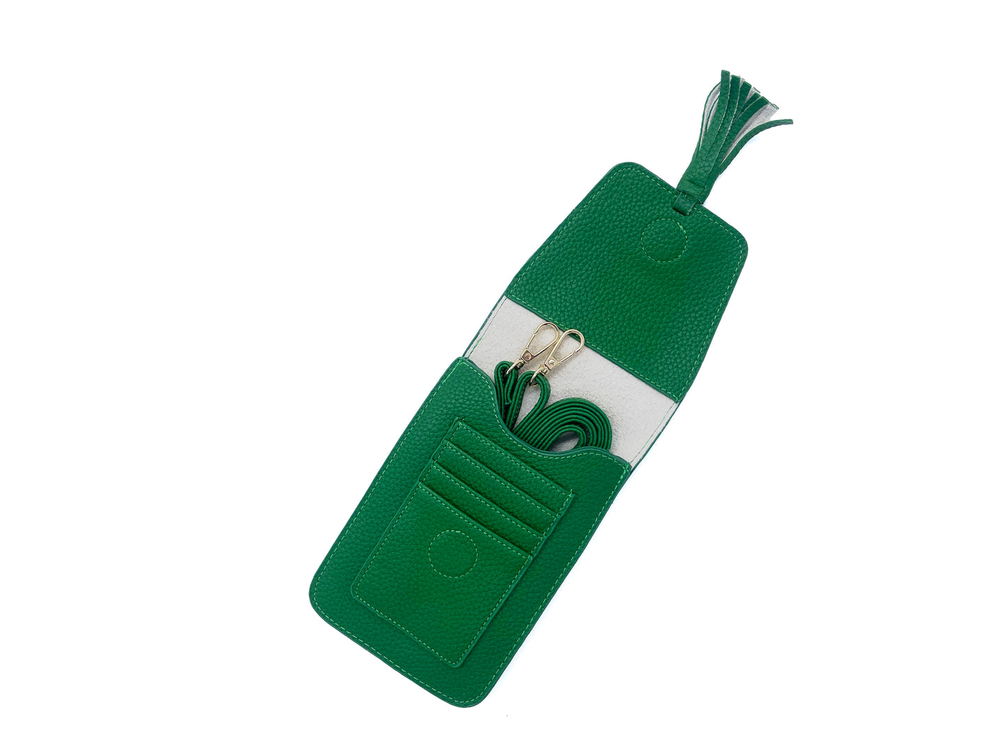 Phone Bag w/ Tassel-Green