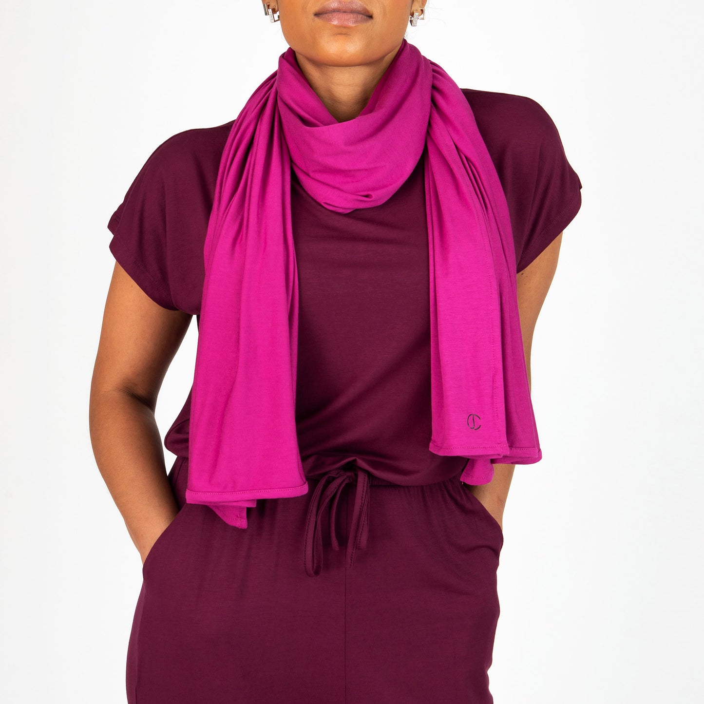 Mae - Magenta Scarf