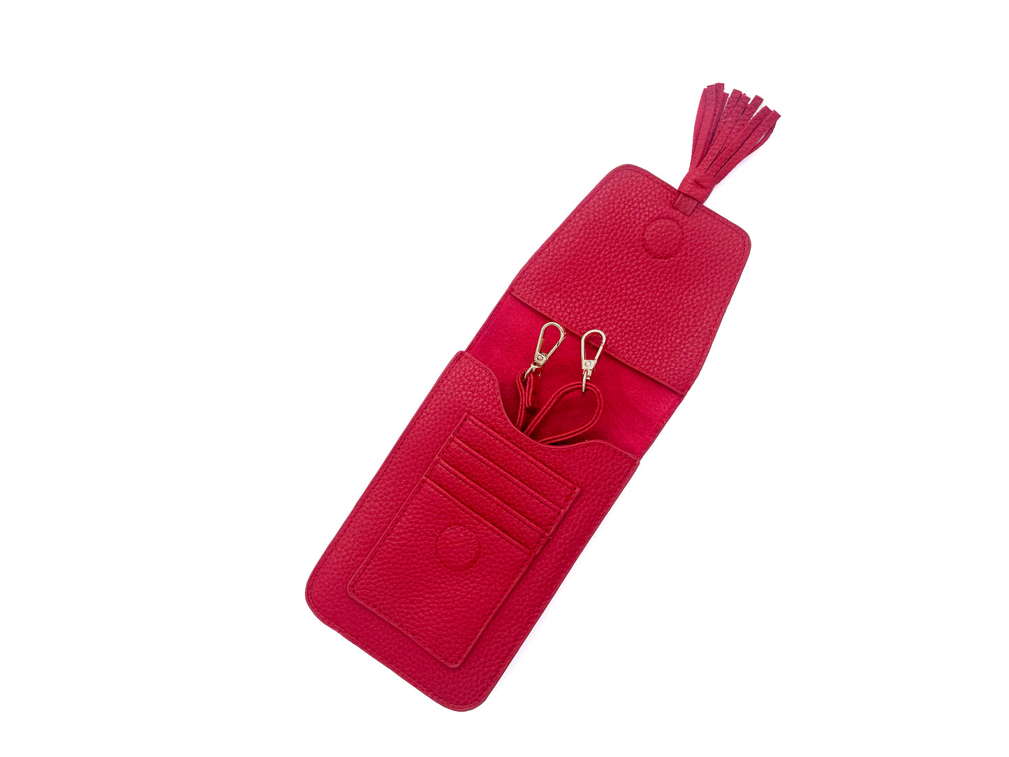 Phone Bag w/ Tassel-Red