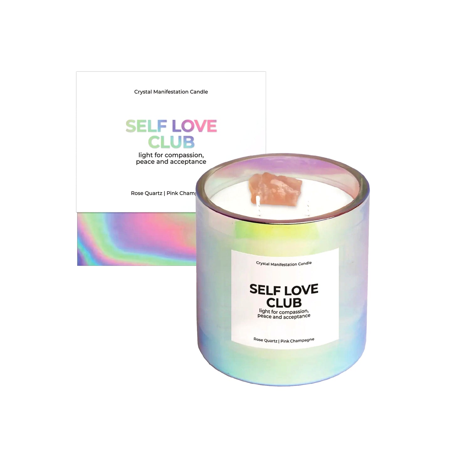 Self Love Club Crystal Candle