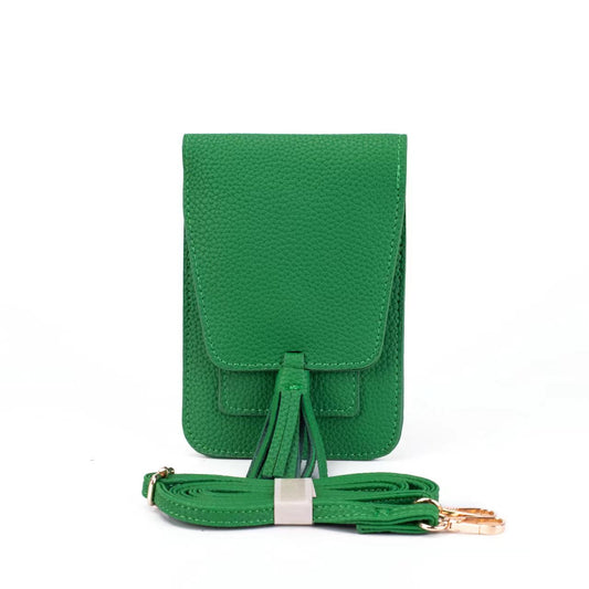 Phone Bag w/ Tassel-Green