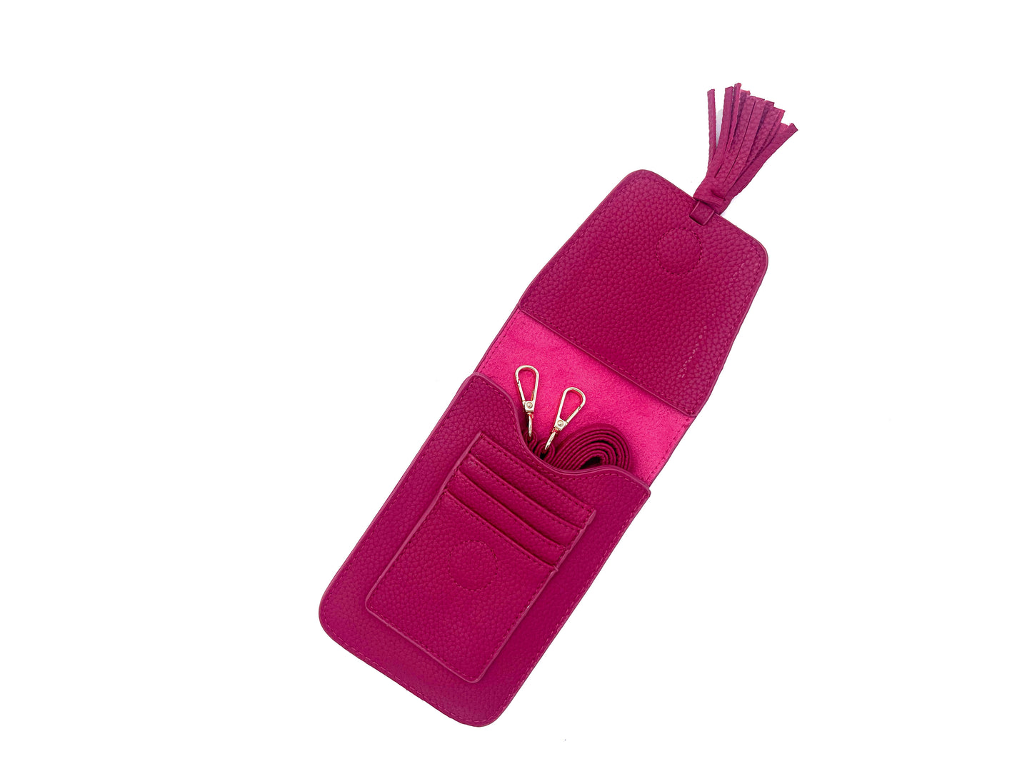 Phone Bag w/ Tassel-Magenta