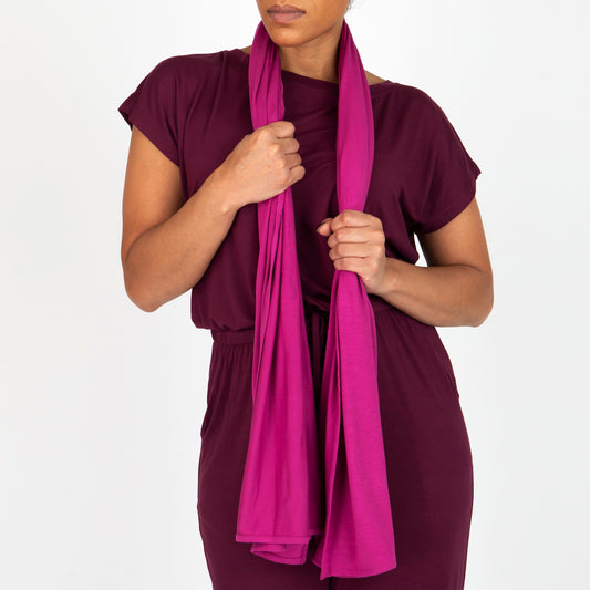 Mae - Magenta Scarf