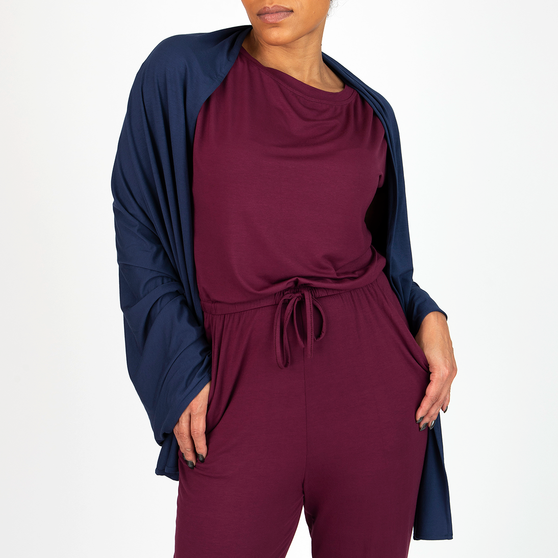 Mae - Navy Scarf