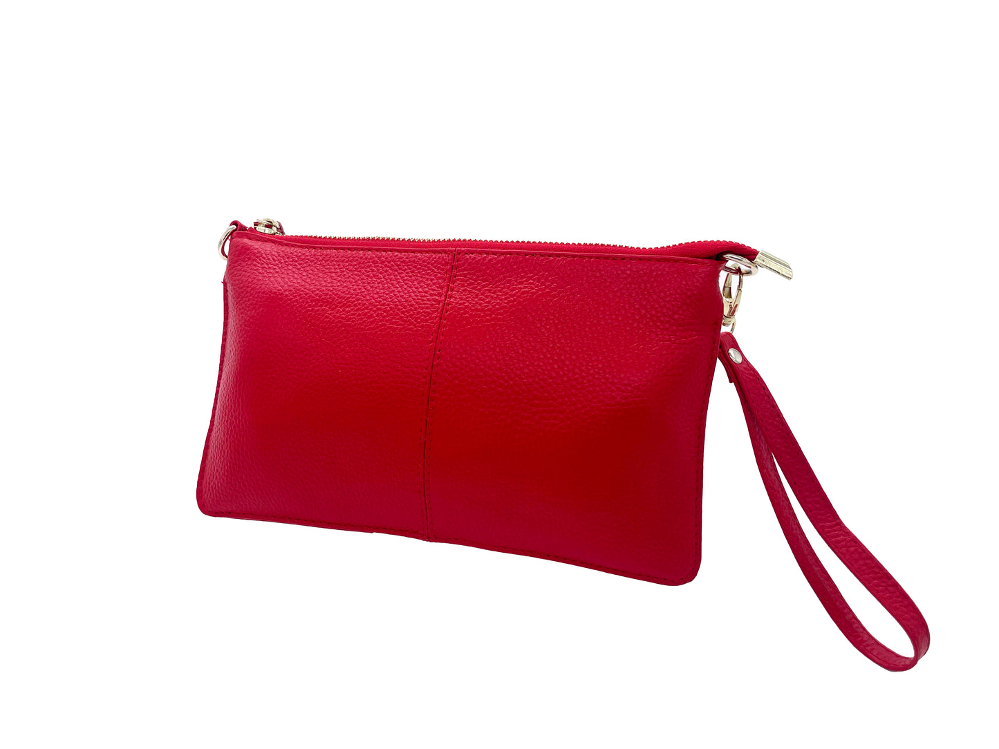 Red Leather Wristlet