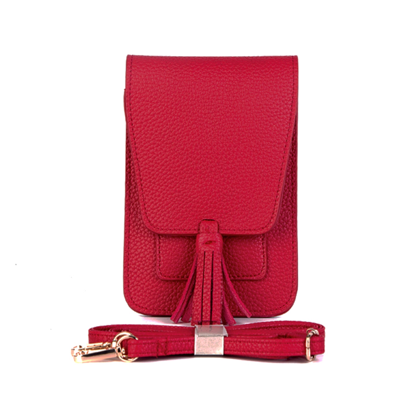 Phone Bag w/ Tassel-Red