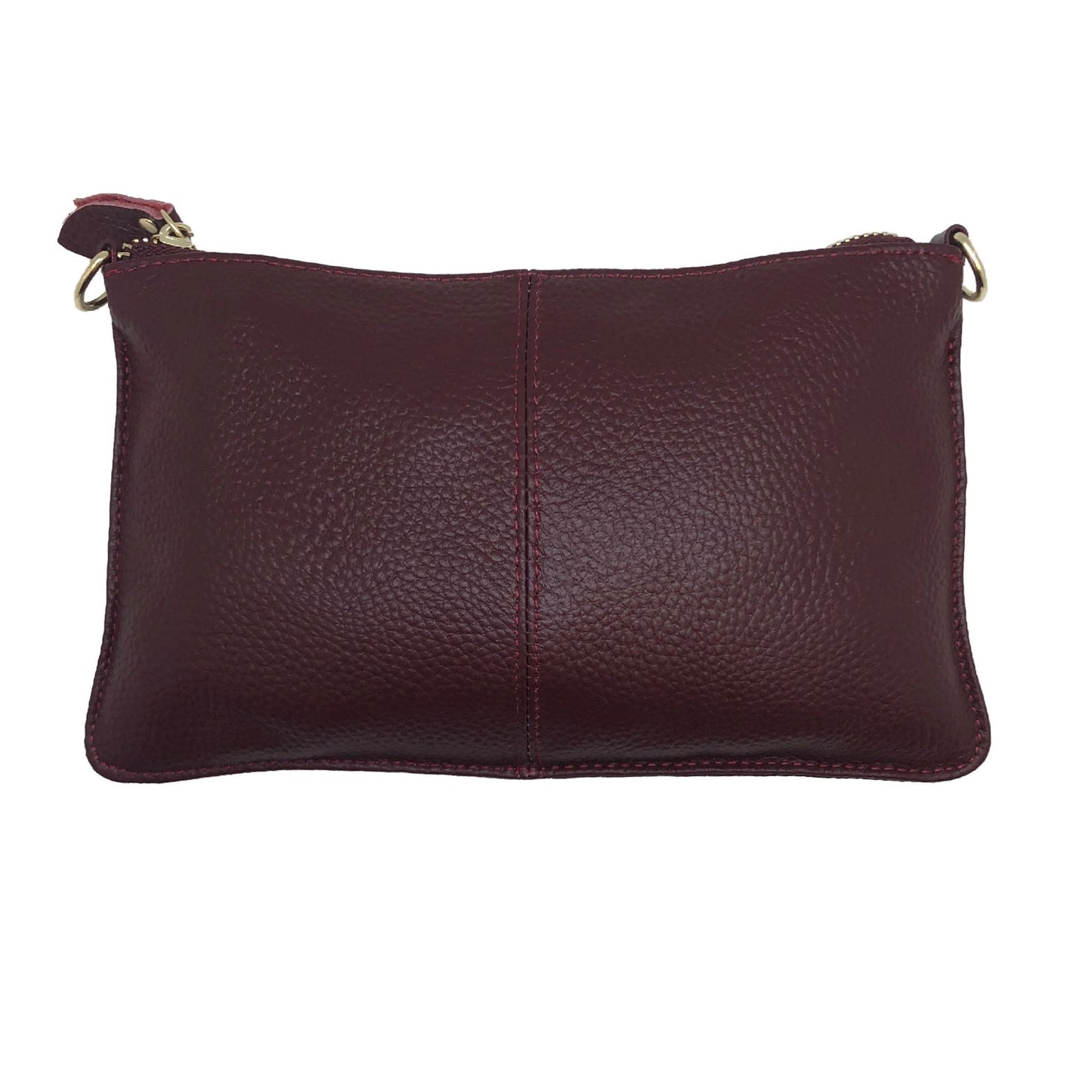 Wine Leather Wristlet